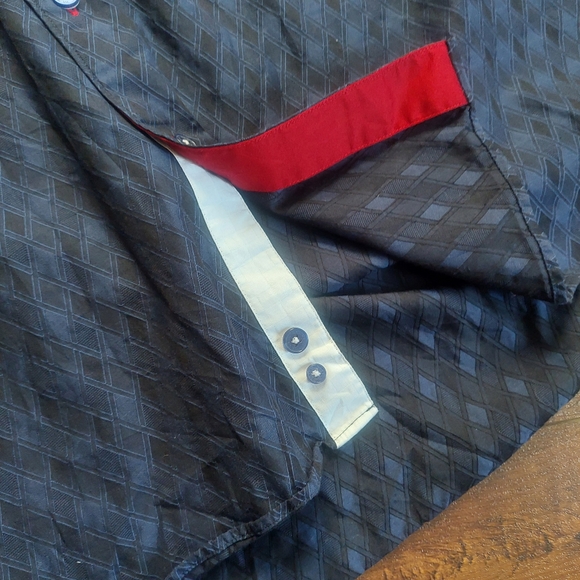 Maceoo Fresh Navy Losange Short Sleeve Shirt Size 6 2XL - Picture 4 of 11